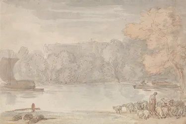 Flusslandschaft (Die Themse bei Eton)